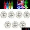 Matten Pads Matten Pads Knipperende Gloed Led Fles Sticker Onderzetter Verlichting Knipperende Cup Mat Werkt op Batterijen Voor Kerstfeest Bruiloft Bar Dhha7