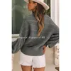 Women's Sweaters New Twist Knit Pullover Sweater Women European And American Casual Versatile Lazy Style Drop Shoulder Crewneck Sweater Women