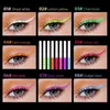 8 kleuren set neon vloeibare eyeliners make-up festival langdurige gloed UV-licht diamantglans glad mode feest Kerstmis 240220