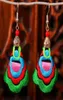 National style cloth earrings whole Characteristic embroidery earrings Cloth embroidery accessories2538614