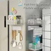 Household Wall Hanging Basket Kitchen Magnetic Attraction Storage Rack Refrigerator Shelf Living Room Summary Holder 240223