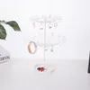 Keychains järnroterande smyckenhängare Small Pendant Display Stand Keychain Storage Rack Accessories