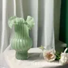 Medieval Vase, Living Room, Water-based Flower Arrangement, High-end Feeling, Pleated Skirt, French Glass Decoration, Dining Table, Soft Decoration