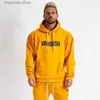 Men's Hoodies Sweatshirts Joggers Gym Sports Fitness Hoodies Mens Oversized Pullover Hoodie Fashion Men Clothing Outdoor Running Training Sportswear T240227