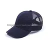 Party Hats Selling Plain Cotton Hats Custom Baseball Caps Adjustable Strapbacks For Adt Mens Wovens Curved Sports Blank Solid Golf Sun Dhajo