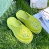 Luxury Slippers Designers Women Hollow Platform Sandals Carved With Thick Rubber Bottom 5.0cm Sexy Lovely Sunny Beach Woman Summer Beach Slippers With Box