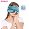 Masques de sommeil Masque de sommeil en soie naturelle 3D, couverture pour les yeux, Patch pour les yeux, doux et Portable, bandeau oculaire de voyage, soulage la fatigue, bouchons d'oreilles