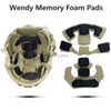 Taktiska hjälmar Memory Foam Tactical Pad Replacement Airsoft Hjälm Kuddar Kudde Tillbehör Skyddsmatta för ACH Mich Team Wendy Helmetsl2402