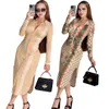 新しい女性ドレスファッションデザイナーラグジュアリーブランドカジュアルセクシードレスD0053