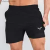 Shorts masculinos de camada dupla, calções de fitness para homens, verão, fino, duas peças, forrado, secagem rápida, respirável, calças de quarto t240227