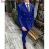 Suits Classic White Mens Suit Peak Lapel Slim Fit Evening Wedding Best Man Groom Tuxedo 2st Fashion Prom Business Blazer Pants Set