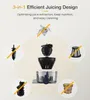 Cold Press Juicer, ZASMIRA Juicer Machines for Vegetable and Fruit with Upgraded Juicing Technology, Powerful Quiet Motor, Compact Size for Space-Saving Juicer