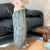 Hosen 2024 Stlye Mädchen Denim Hosen Frühling Baumwolle Mode Kinder Lange 2-8t PP966