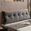 Pillow Real European Removable Bedside Velet Triangular Bed Waist Soft Couple Backrest Headboard Almohada Sofa Large