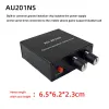 Headphones AU201NS 2 Channel Audio Mixer Distributor DC5V Ground Noise Lsolatioh 2 In 2 Out Mixer Supports Headset Calls US Plug