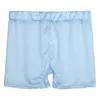 Herren-Badebekleidung für Damen, halbdurchsichtige, glänzende Shorts, dehnbare Boyshort, kurze Hosen mit niedrigem Bund, Unterwäsche, Fitnessstudio, Workout, Sport