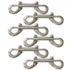 6pcs metal çift uçlu yay klipsli kanca hızlı bağlantı karabiner döner göz cıvatası snap dalış tokası aksesuarları ekipman 240223