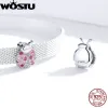 Pulseiras WOSTU Strand Pulseiras 925 Sterling Silver Estilo Metropolitano Mulheres Moda Pulseiras Jóias Presente 17cm20cm Presente de Férias de Verão