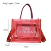 Shoulder Bags PVC Clear Large Branded The Tote Designer Casual Mesh Purses Jelly Transparent Women Hand Clutch 221115207J