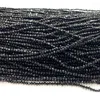 Lösa ädelstenar Veemake Black Tourmaline Natural Diy Halsband armband örhängen fasetterade små runda kvinnors pärlor för smycken tillverkning