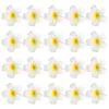 Fleurs décoratives 20 PCS Artificiel Frangipani Femmes Hair Accessoires Accessoires Accessoires pour filles Clips de fer Plumeria Décor de fleur