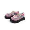 Robe chaussures 2024 printemps style mignon vulcanisé pour femmes arc respirant plate-forme baskets confortable jogging