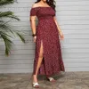 Podstawowa sukienki swobodne sukienki dla kobiet odzież 2023 Lato plus size boho plażowa sukienka kwiatowa mini sundress żeńska swoboda długa spódnica t240227