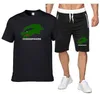 brand designer t shirt Tracksuits luxury running clothes short-sleeved Polo tshirt and shorts spring and summer casual fashion Sportswear suit M-3XL