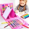 Markers 208 Stuks Kinderen Kleurpotlood Schilderen Gereedschap Set Kids Krijt Marker Pen Borstel Tekening Set Voor Aquarel Art leveranties