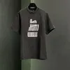 SS24 Show Designer Herren-T-Shirt aus Jacquard-Intarsien-Grafik mit Perlenstickerei, Dandy-Kristall, charakteristisches Baumwoll-T-Shirt, Urlaub, Herren, Party-T-Shirt, Sport-T-Shirts