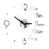 Zegary ścienne DIY Clock Litera liczbowa wisząca dekoracyjna ozdoba do domowego biura czerwony czarny złoty srebro