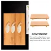 Dinnerware Sets 2 Pcs Sushi Plate Serving Tray Dessert Party Stuff Nuts Household Bamboo Snack Board