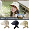 Wide Brim Hats Womens Summer Soft Cotton Bucket Hat Outdoor Adjustable Bow Foldable Fisherman Beach Sun Cap With Panama K0Z2