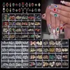 Decorações de pedras preciosas para arte em unhas, encaixotado, liga de diamante, cristal, joias, faça você mesmo, design de manicure, acessórios para unhas 240219