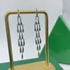 Dangle Earrings Europe Fashion Designer Brand Gold Silver Tassel Long Earring Woman Top Quality Luxury Jewelry Trend