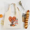 Einkaufstaschen Fall For Jesus He Never Leaves Bedruckte Schultertasche Thanksgiving Ästhetik Canvas Harajuku Tote Urlaubsgeschenk Sie