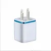 Chargeur rapide USB à 2 Ports, blanc, prise Standard ue US, pour téléphone portable, iPhone, Samsung, iOS, Android, chargeur mural universel