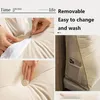 Pillow Real European Removable Bedside Velet Triangular Bed Waist Soft Couple Backrest Headboard Almohada Sofa Large