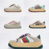 Designer casual shoes low cut women's sports shoes training shoes embroidered green stripes outdoor shoes sizes 36-40