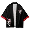 Ethnic Clothing Anime Fashion Spring Summer Coat Japanese Kimono Cardigan Haori For Woman Man Loose Thin Outer Garment Cloth