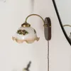 Wandlamp Frans retro glas creatieve bloemvorm badkamerspiegel voorzijde decoratief licht modern eenvoudig slaapkamer nachtkastje
