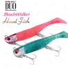 Leurres Japon DUO Beach Walker Haul Shad Head Set 100mm 21g/ 27g Tête métallique JIGHEAD Appât souple Gamme peu profonde Pêche en eau salée