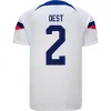 Morgan Usas Futbol Formaları 2023 Kadın Aaronson 22 23 24 Sargent Pulisic Lloyd Dişili Amerika Futbol Gömlek Lady Camisetas Erkekler Kids USMNT Robinson Pepi McKennie