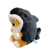 Poupées en peluche Chaud mignon requin chat frit crevettes chat en peluche poupée pendentif poupée belle chambre voiture sac décoration pendentif ouverture vacances cadeau L2403