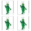 Maskottchen Halloween Green Note Wurm Kostüme Cartoon Charakter Adt Frauen Männer Kleid Karneval Unisex Adts Drop Lieferung Bekleidung Dhhx9