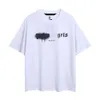 Luxe Mens Angel Designer T-shirt Lettre blanche Chemises en coton imprimées à l'encre à manches courtes Marque de mode Designer Top Tees Taille européenne S-XL