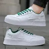 PU Leather Sneakers for Men Casual White Black Athletic Shoe Non Slipped Breathable Low Top Lace up Shoes 240219