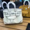 Designer Bags BK Cargo Canvasswift Leather Handbag Taotao Warehouse 2024 Ny äkta läder Womens Bag med Canvas Fashion Platinum Bag Insert Bag Wave Dot SHO HB5X