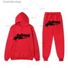 Männer Hosen Hip Hop High Street Brief Gedruckt Hoodie 2 Stück Sets Damen Outfits Goth Harajuku Casual Hoodie Lose große Größe Sport Hoodie T240227