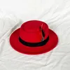 bolle top klassieke fedora hoed kleine platte parel veer heren vilt polk pie koffie gorras para hombres 240219